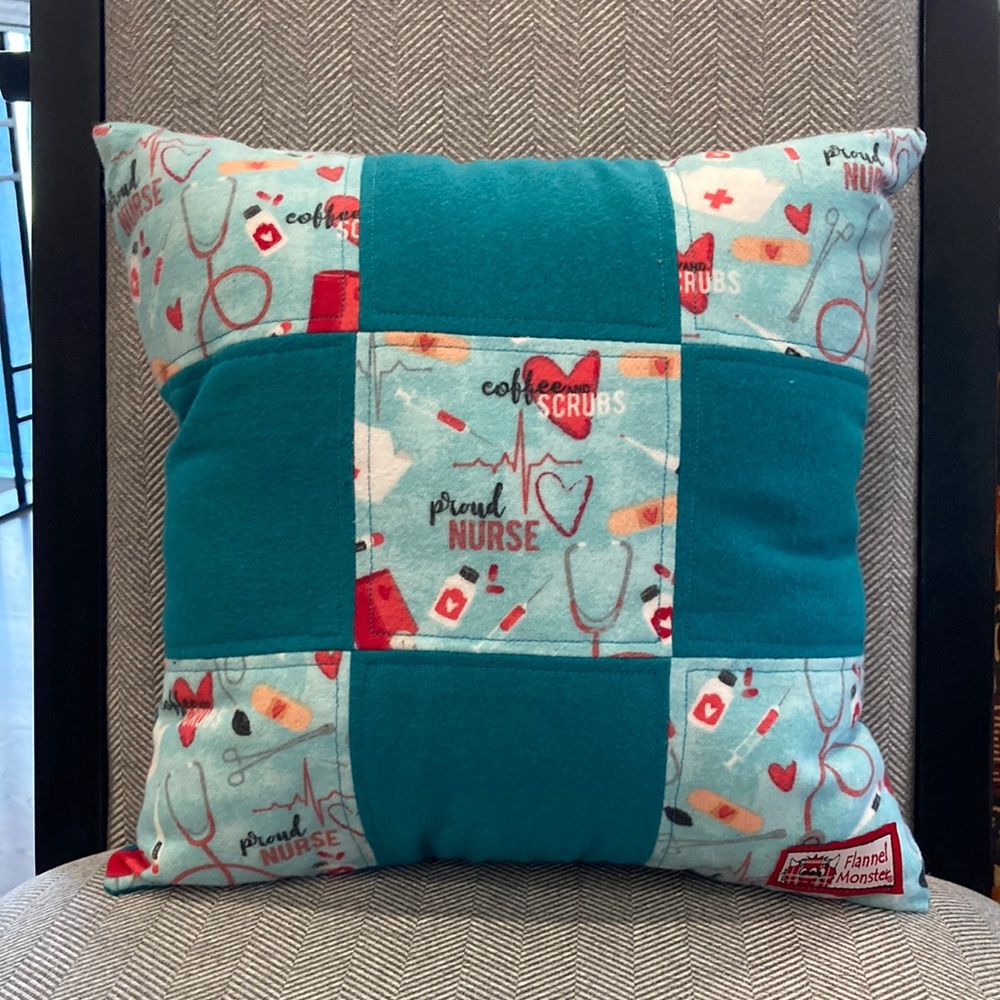 NEW Nurse Patchwork Pillow